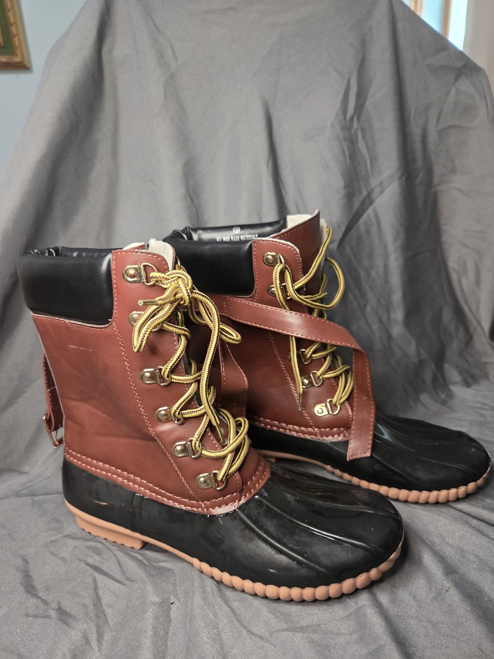 Liliana Brown and Black Waterproof Winter Boots